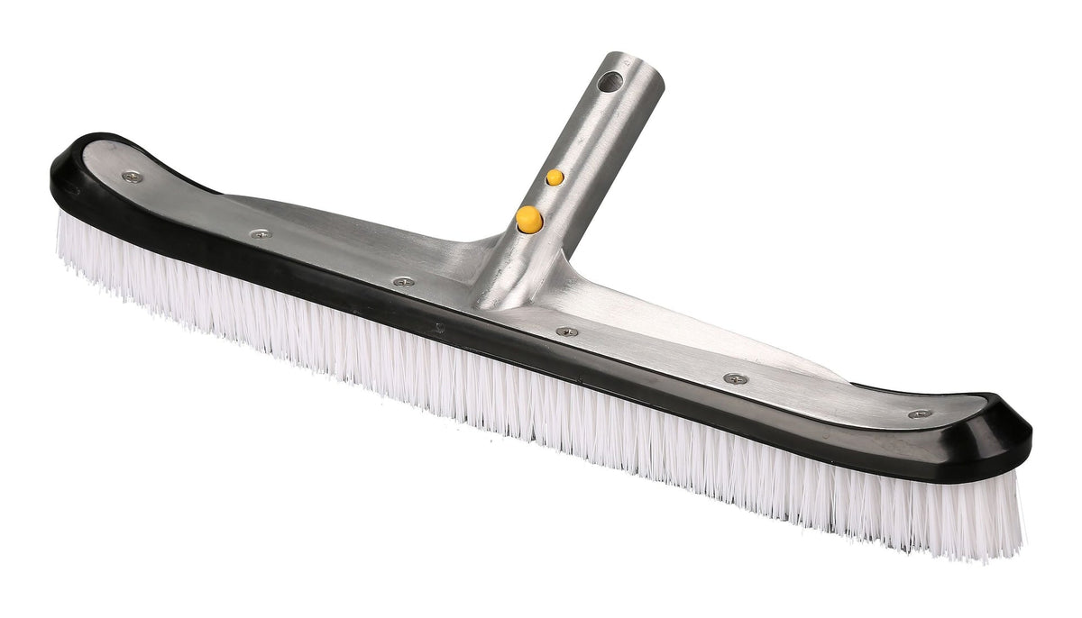 Deluxe Aluminum Swimming Pool & Spa Brush, 18-in