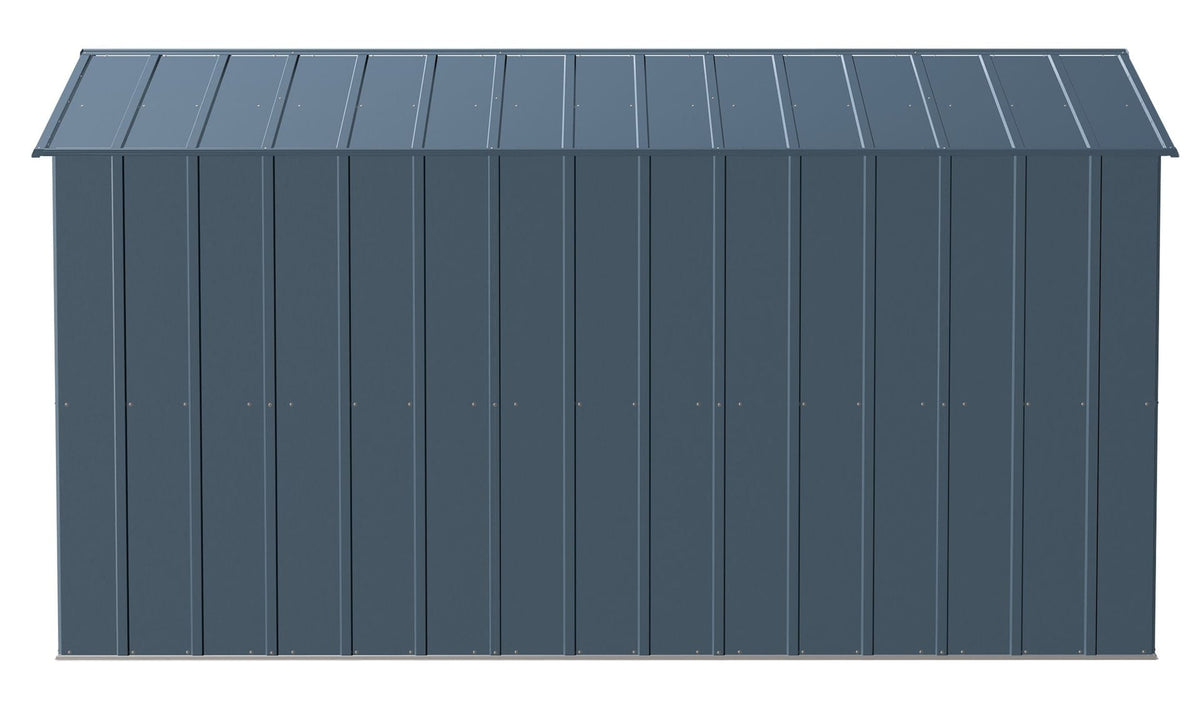 Classic Galvanized Steel Storage Shed, Blue Grey, 10-ft x 12-ft
