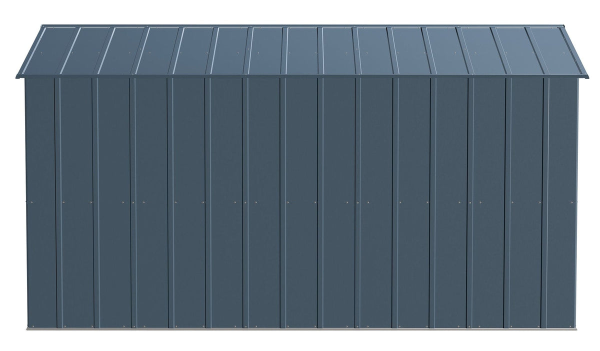 Classic Galvanized Steel Storage Shed, Blue Grey, 10-ft x 12-ft