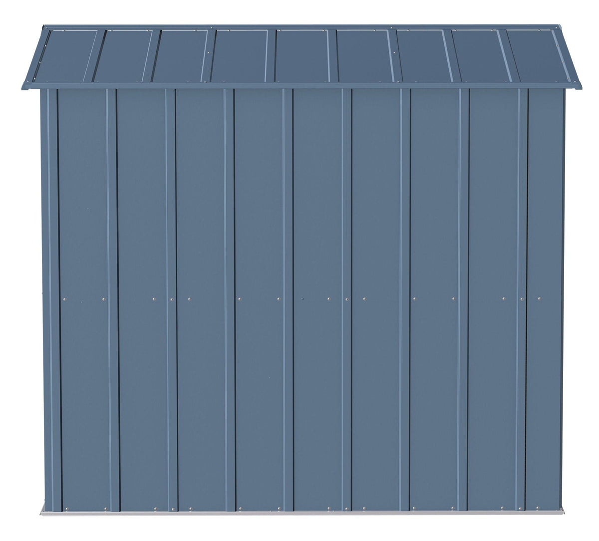 Classic Galvanized Steel Storage Shed, Blue Grey, 6-ft x 7-ft