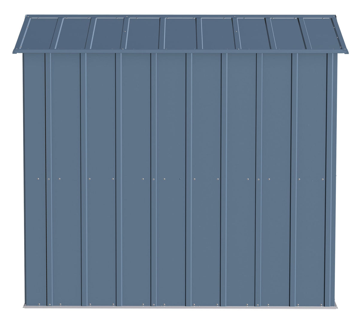 Classic Galvanized Steel Storage Shed, Blue Grey, 6-ft x 7-ft