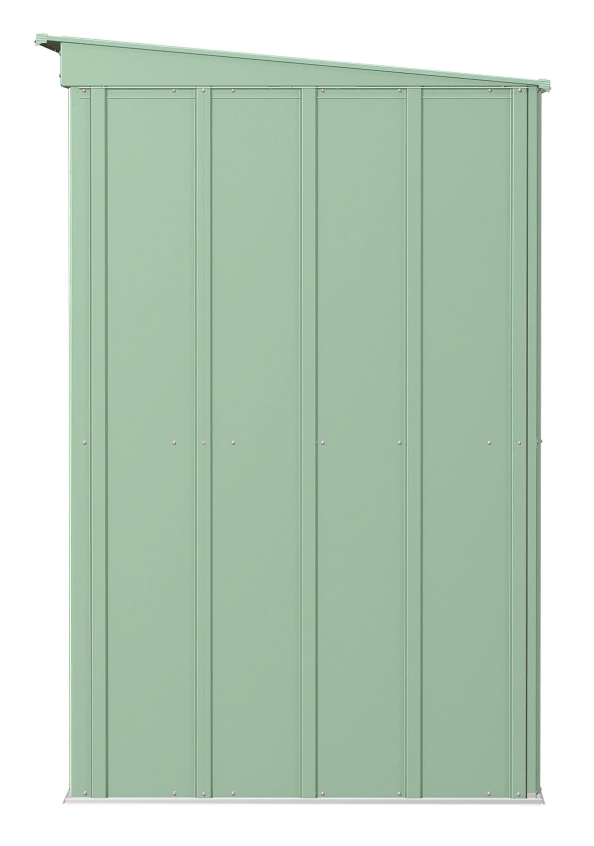 Classic Galvanized Steel Storage Shed, Sage Green, 8-ft x 4-ft