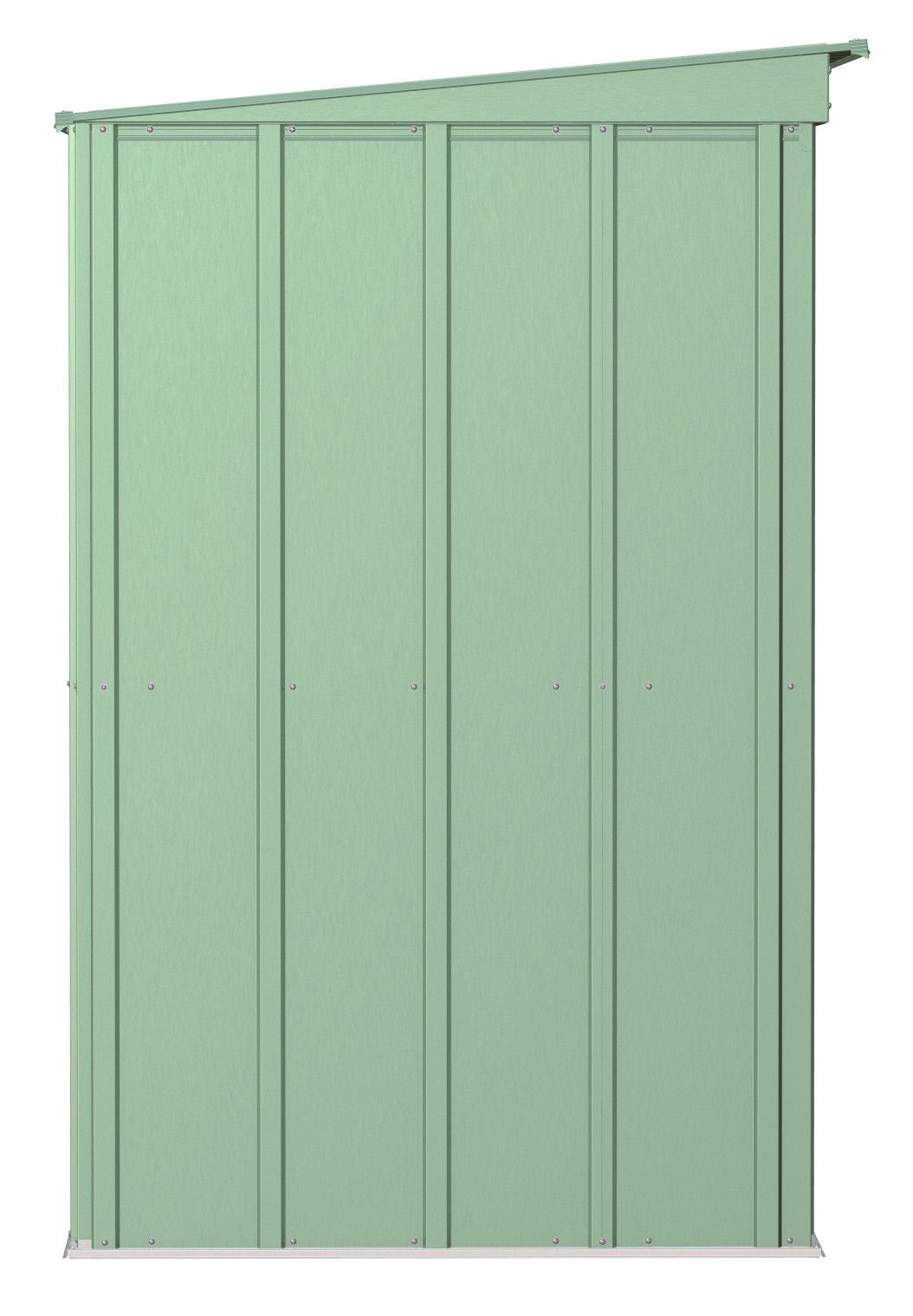 Classic Galvanized Steel Storage Shed, Sage Green, 8-ft x 4-ft
