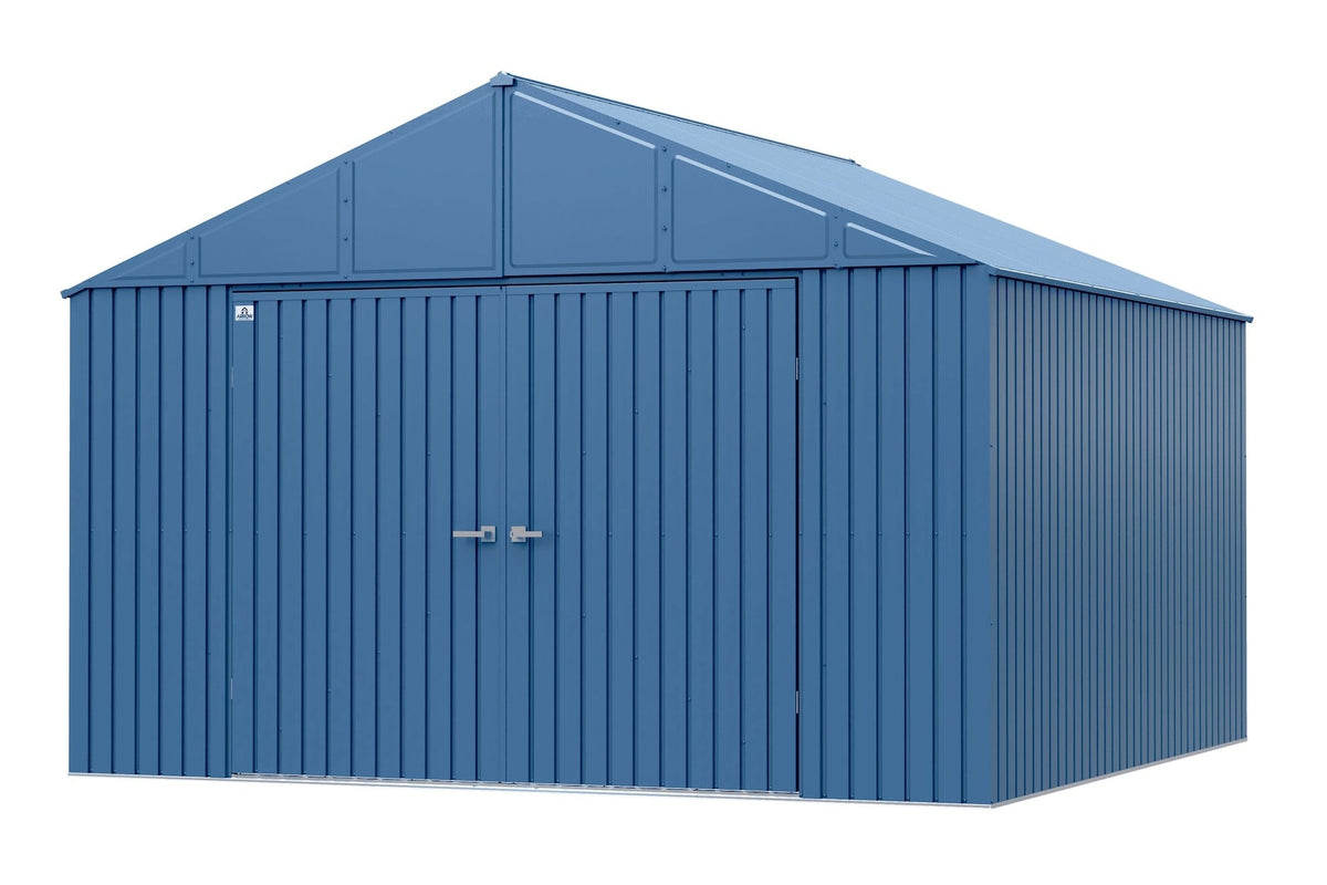 Elite 12x12-ft Blue Grey Corrosion-Resistant Steel Shed