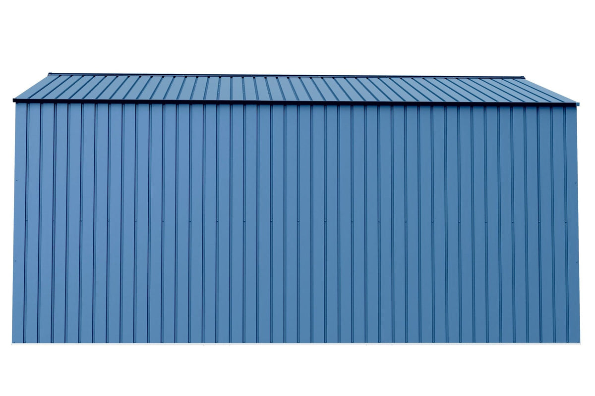 Elite 14x14-ft Corrosion-Resistant Blue Grey Steel Shed