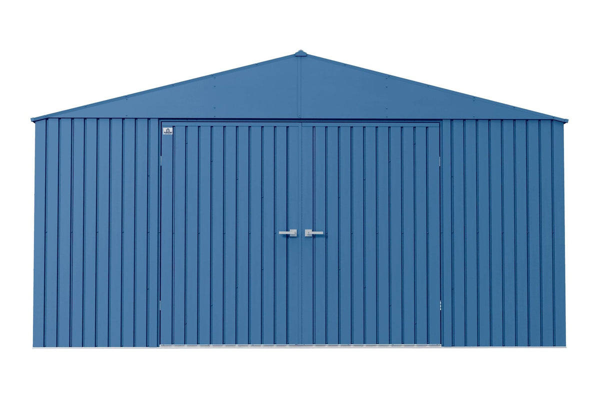Elite 14x16-ft Blue Grey Corrosion-Resistant Steel Shed