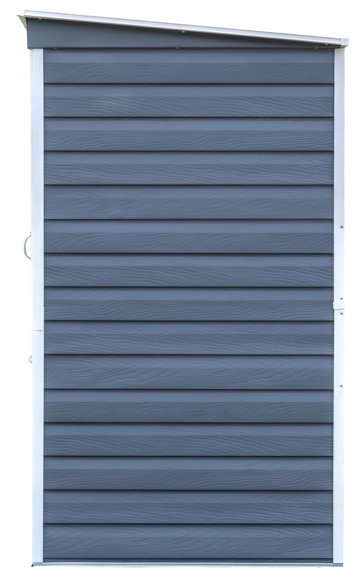 Shed-in-a-Box Steel Storage Shed, Charcoal/Cream, 6-ft x 4-ft