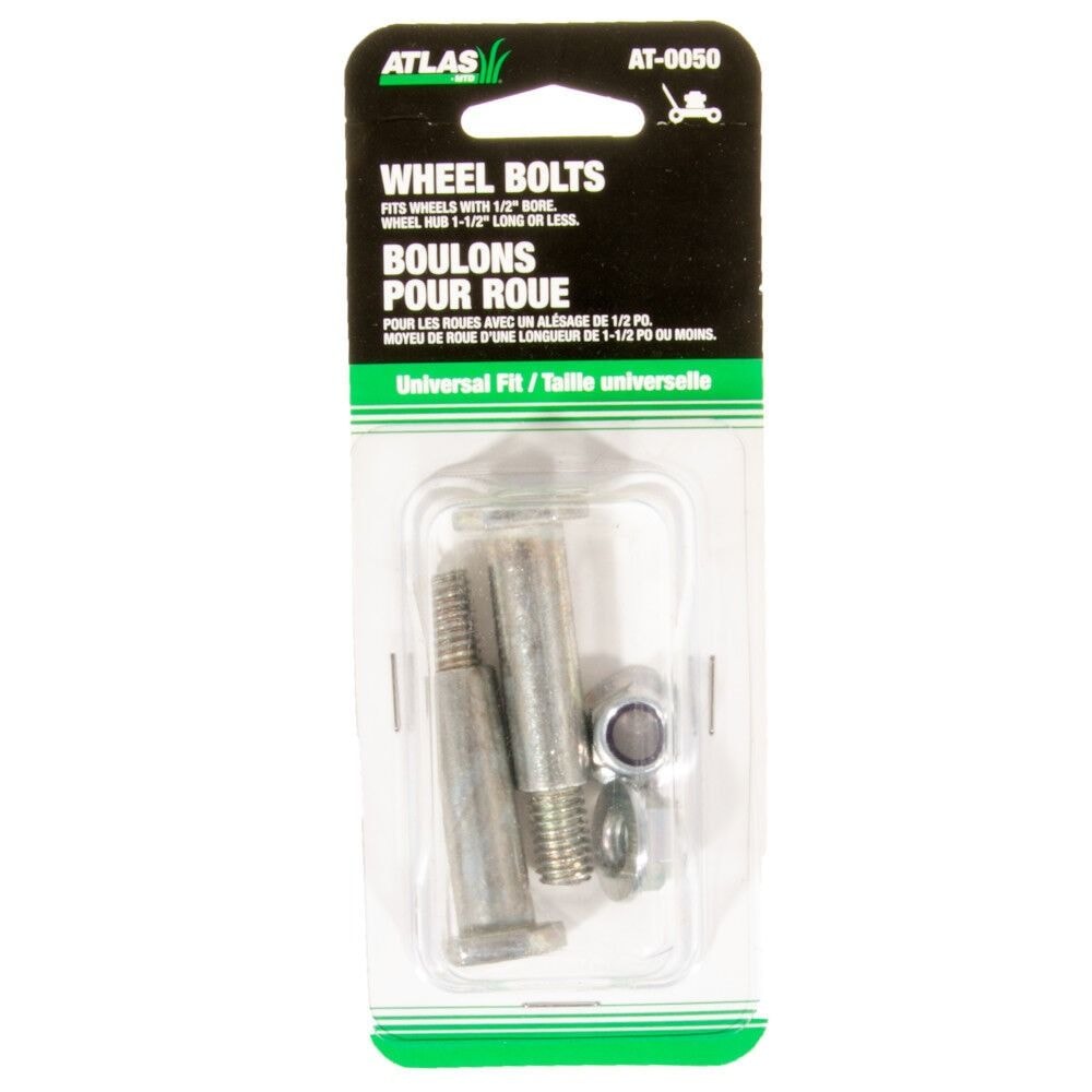 Universal Lawn Mower Wheel Bolts, 2-pk, 1-1/2-in