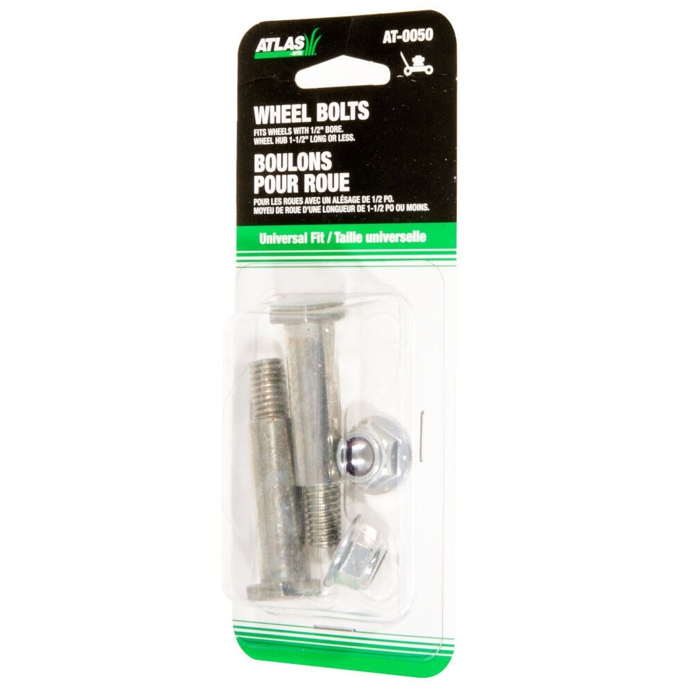 Universal Lawn Mower Wheel Bolts, 2-pk, 1-1/2-in
