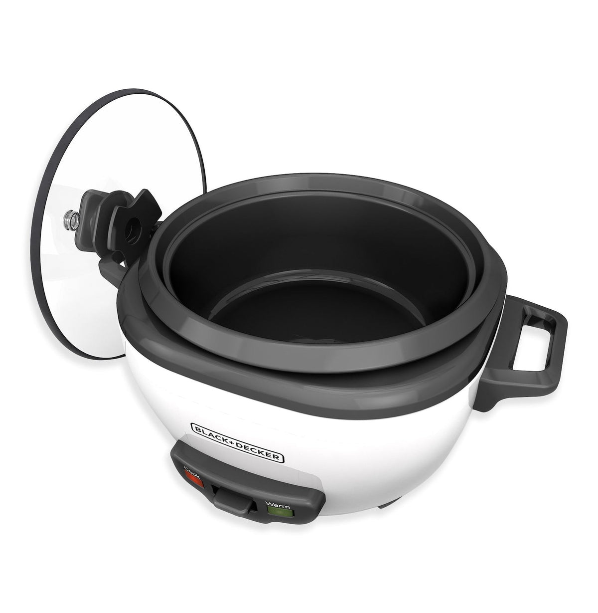 Non-Stick Rice Cooker & Steamer White, 6 Cups