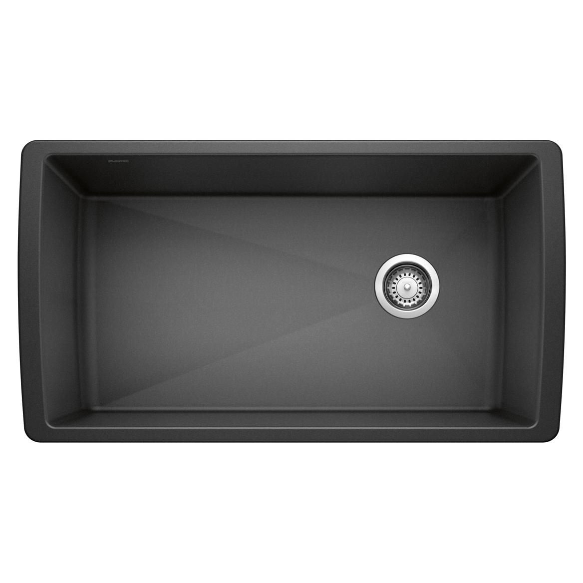 Diamond 33-in Super Single Undermount Kitchen Sink, Anthracite