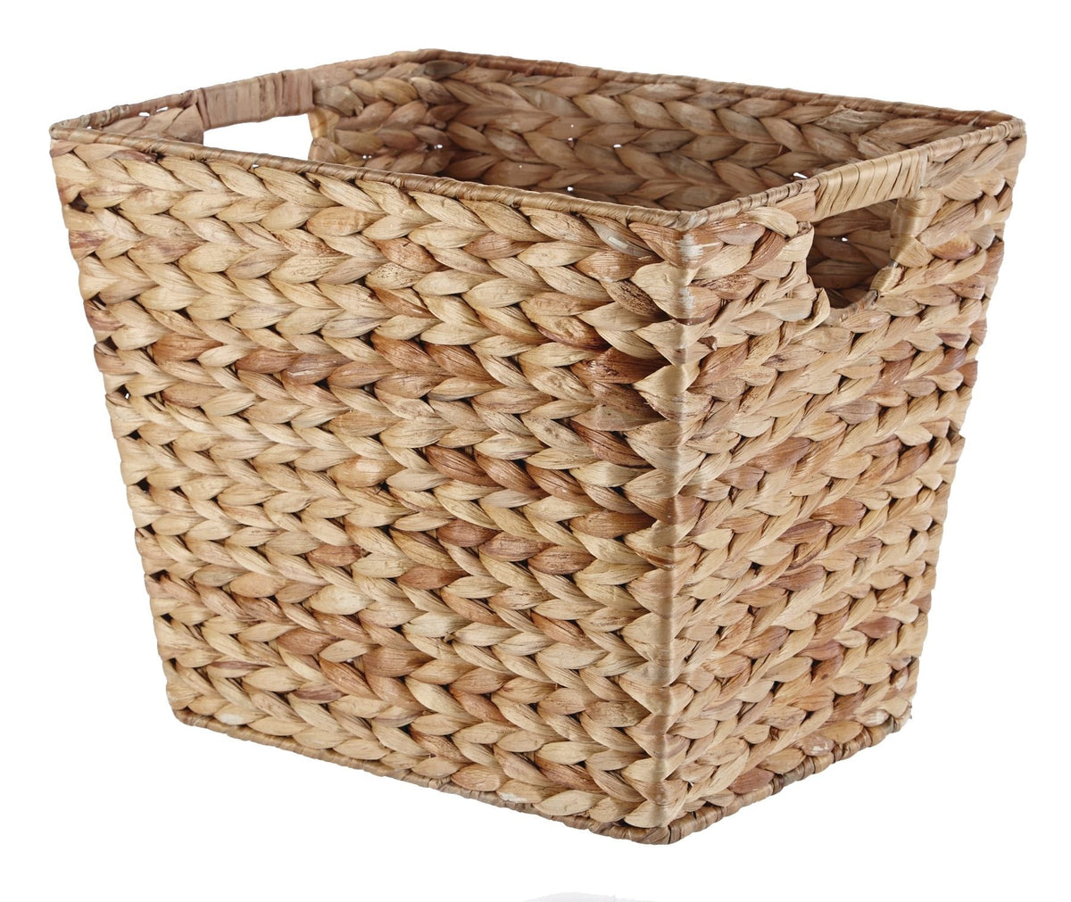 Emery Rectangular Hand Woven Storage Basket, 14.57 x 12 x 12-in