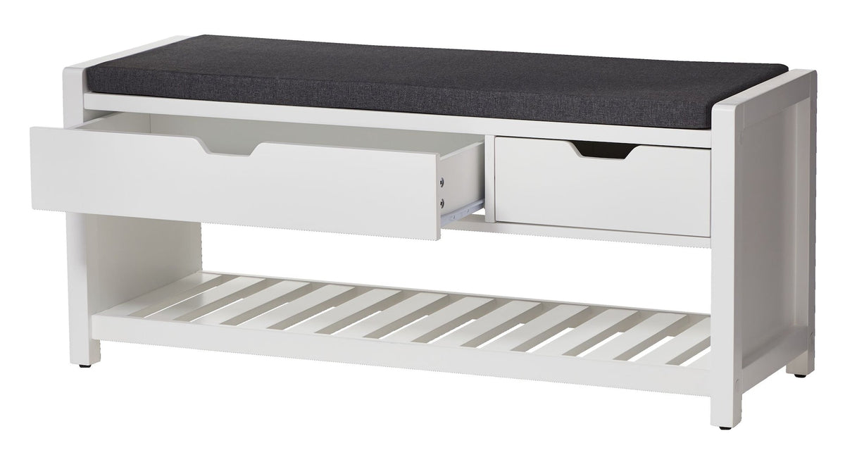 Overbrook Entryway Bench, White