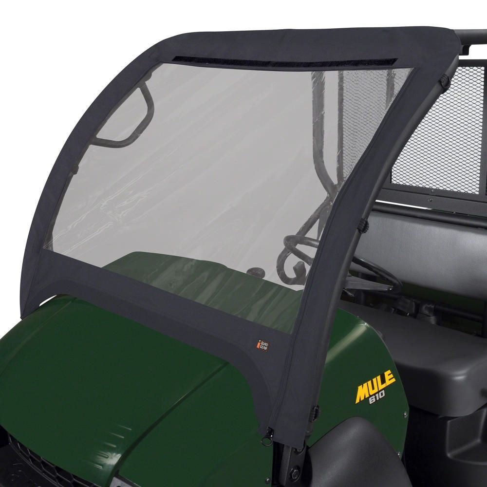 UTV Front Windshield, Fits Mule 600 610, Black