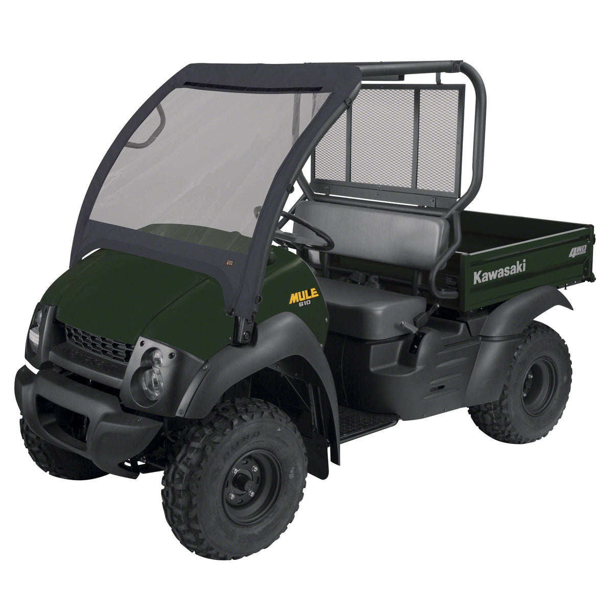 UTV Front Windshield, Fits Mule 600 610, Black