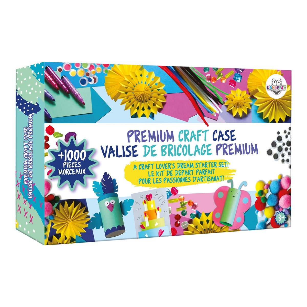 Premium Craft Case, A Craft Lover's Dream Starter Set with 1000+ Pieces