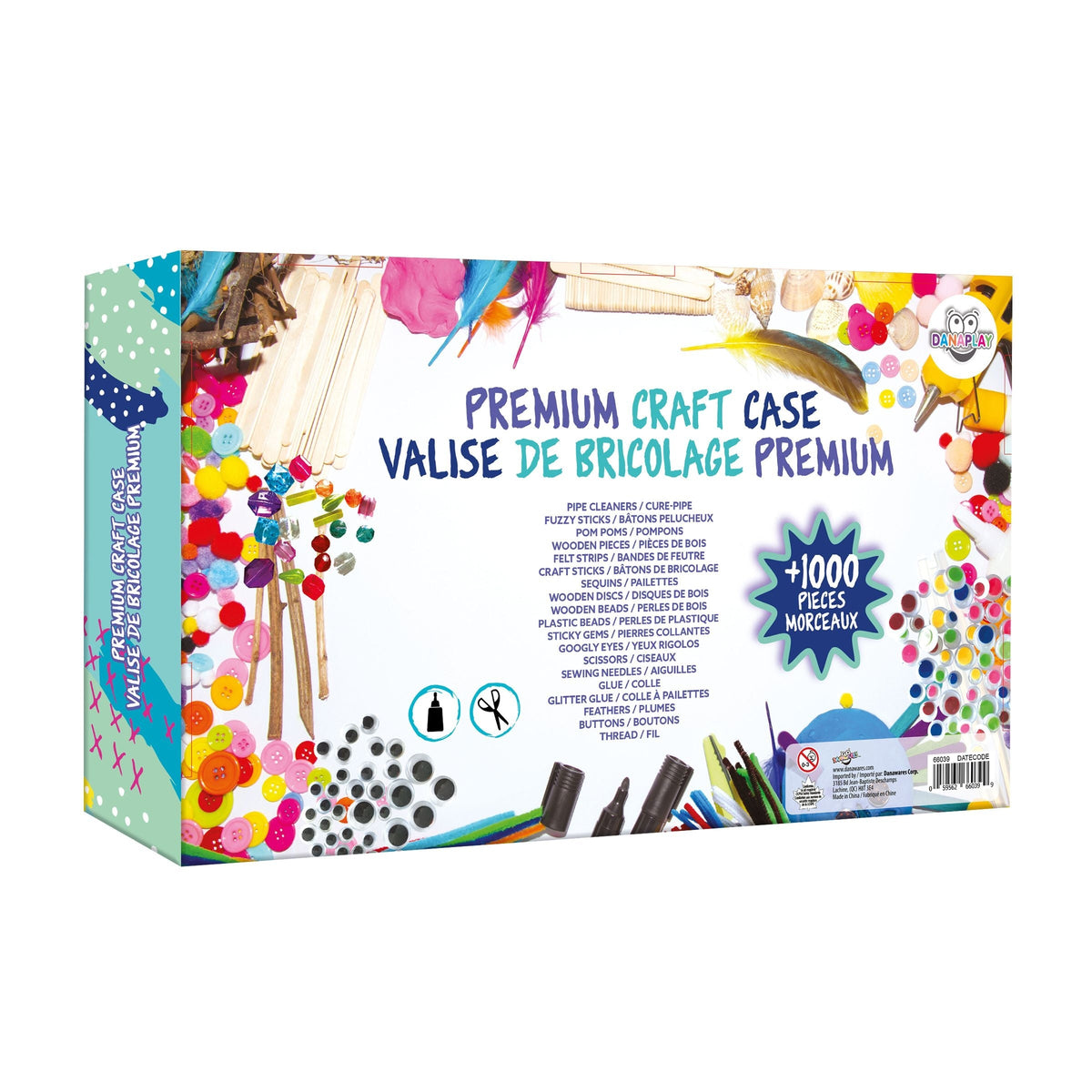Premium Craft Case, A Craft Lover's Dream Starter Set with 1000+ Pieces