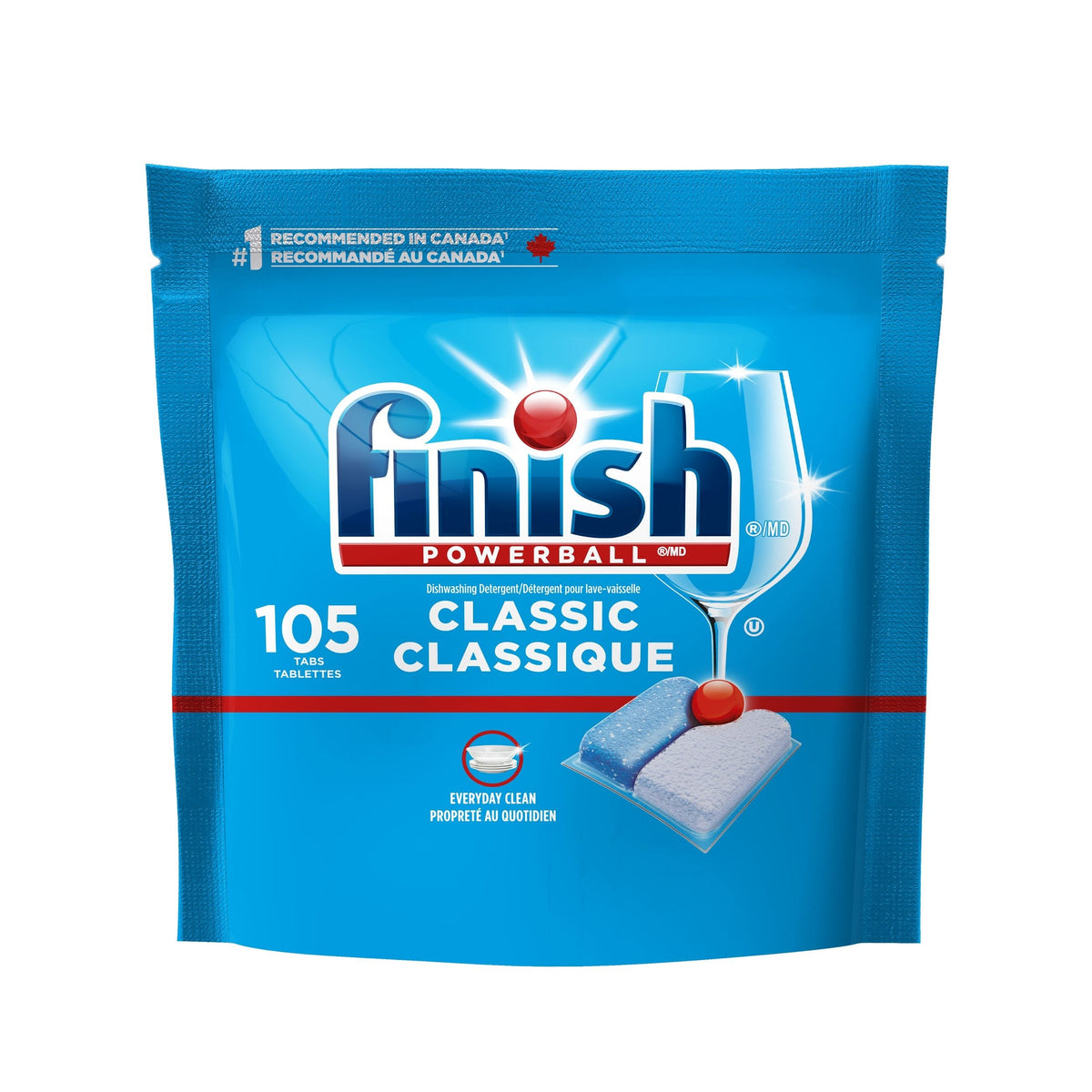 Powerball Classic Dishwasher Detergent Tabs, Fresh Scent, 105-pk