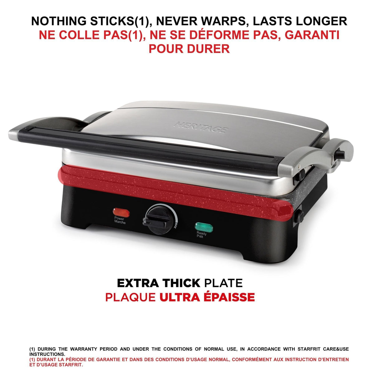 The Rock 1500W Large Non-Stick Panini Grill