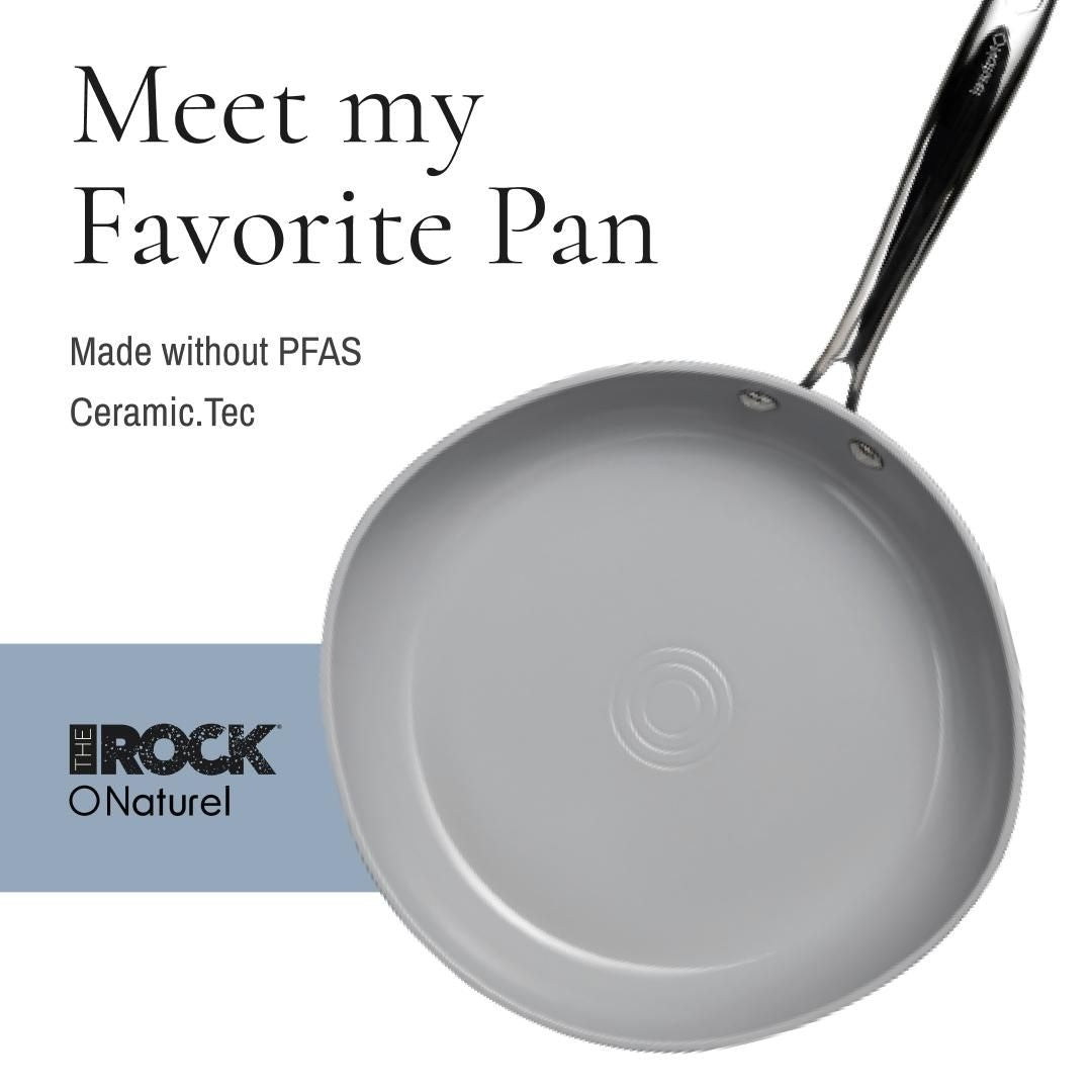 The Rock O Naturel Ceramic Non-Stick Cookset, 10-pc