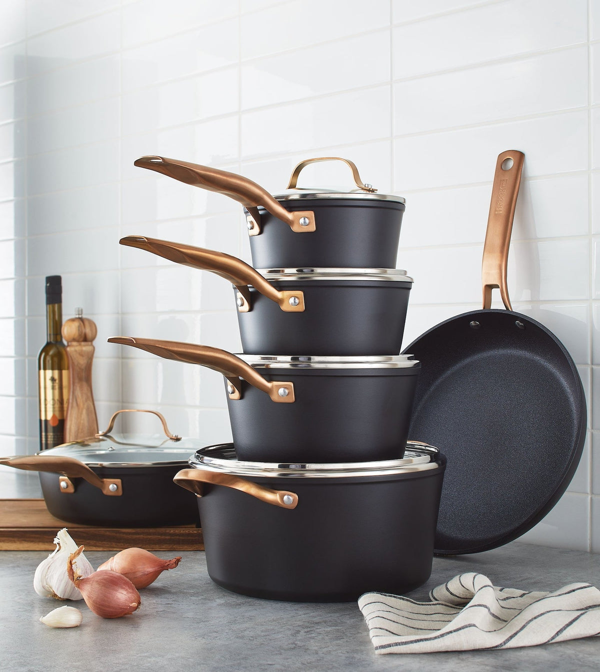 The Rock PRO Cookware Set, Non-Stick, 10-pc