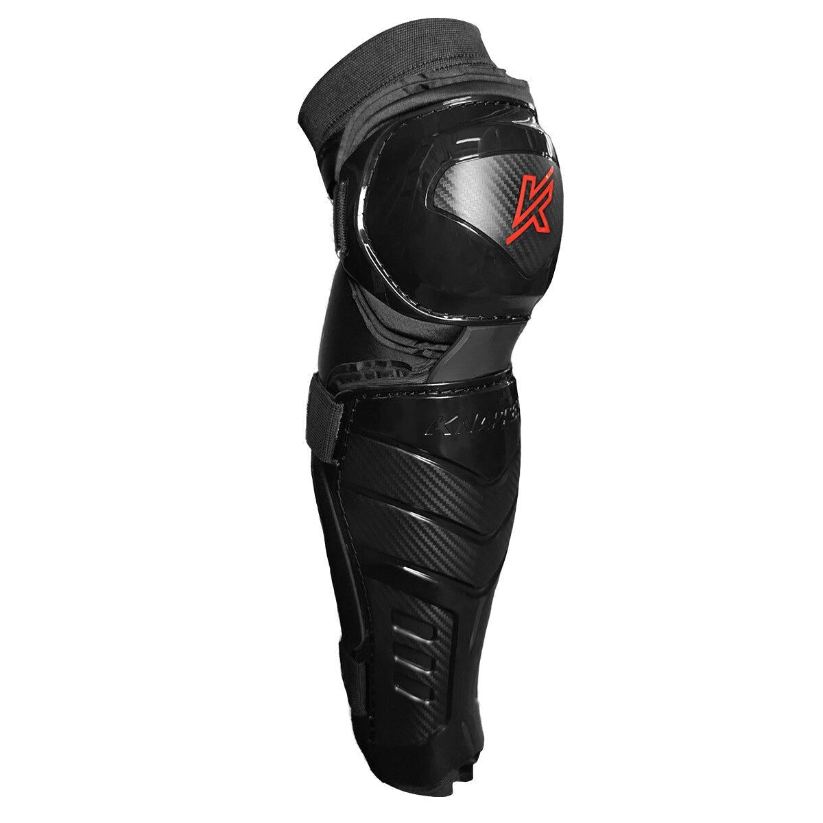AK7 Dek Hockey Shin Guards, Black, Assorted Sizes