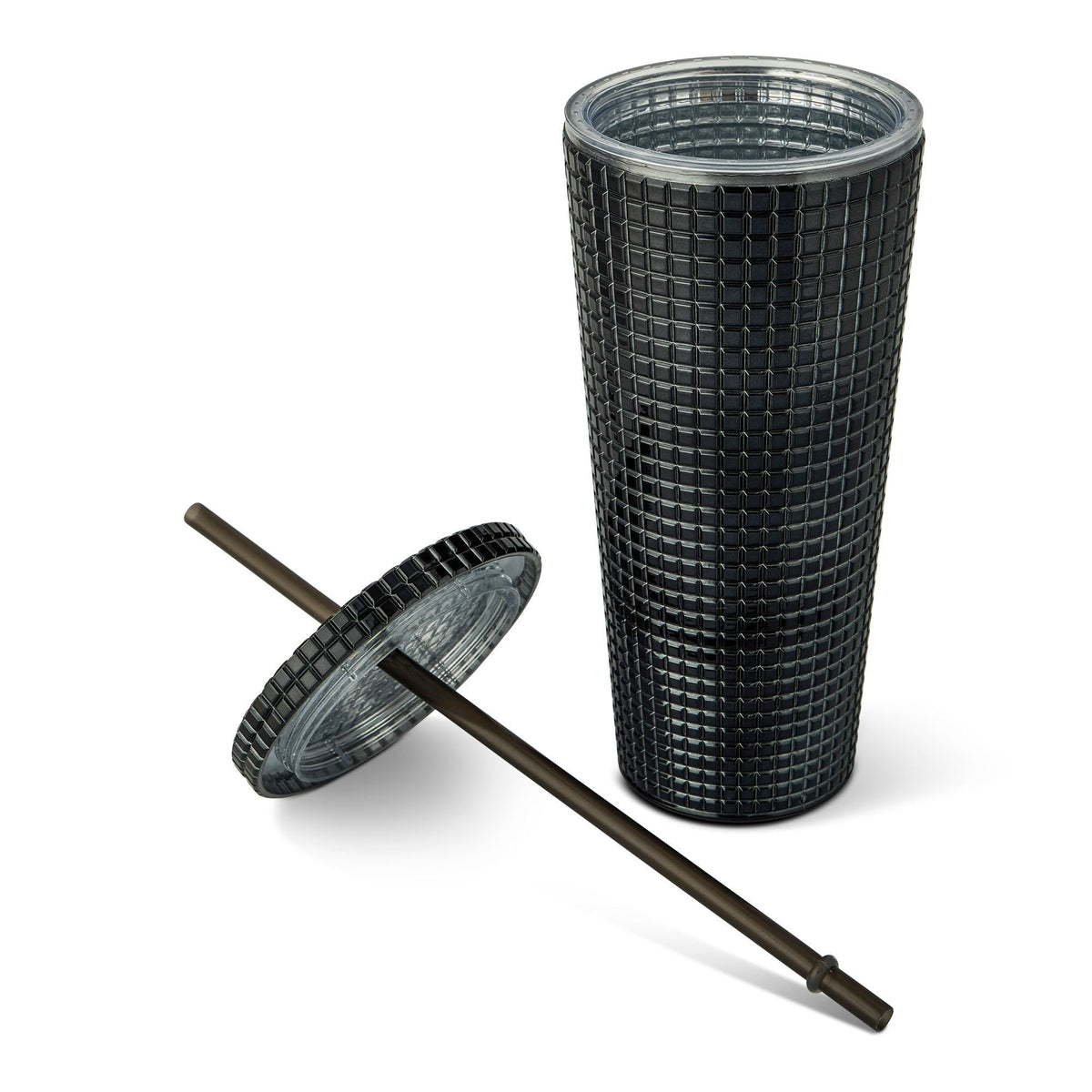 710-mL BPA-Free Iridescent Studded Textured Tumbler