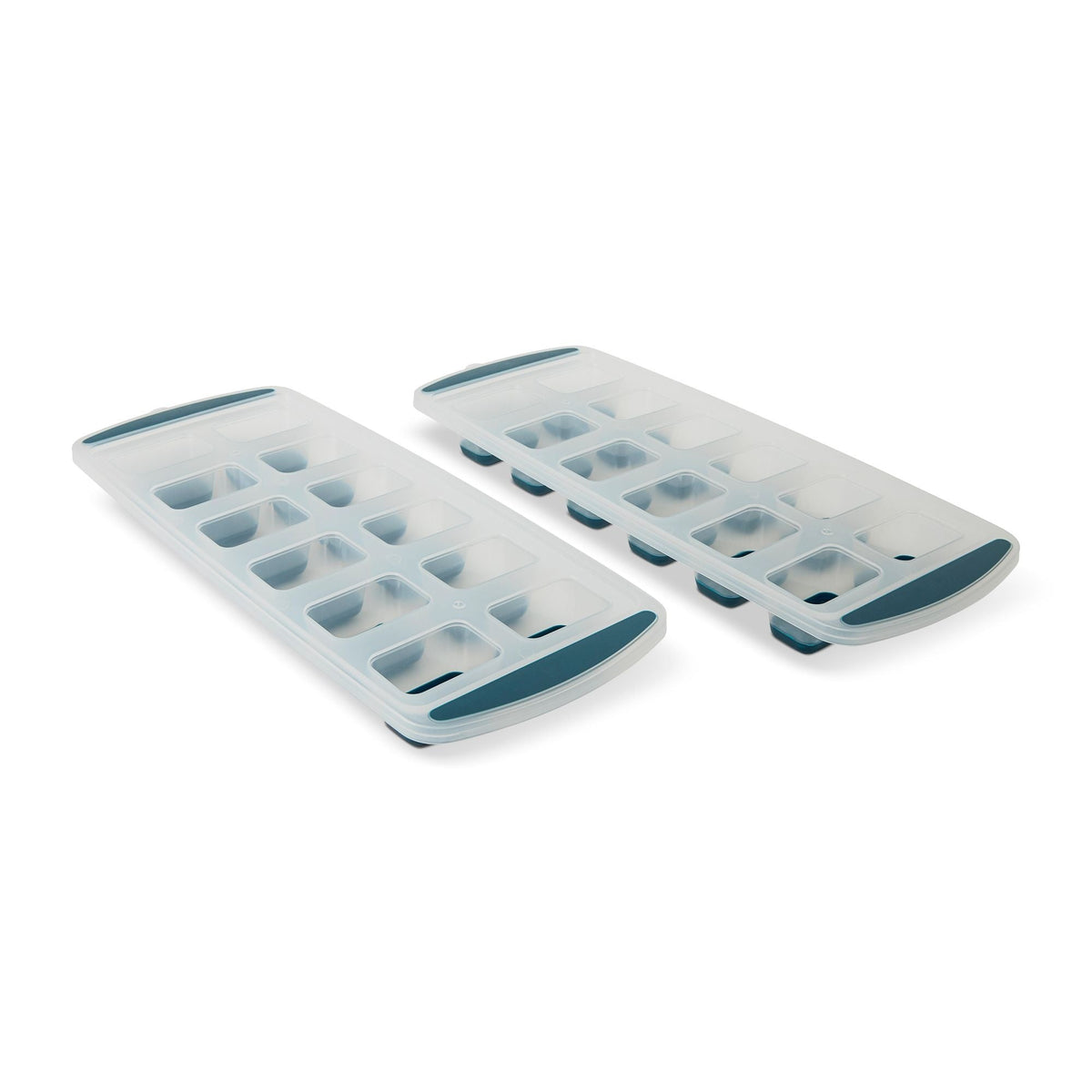 Easy Release Pop-Out Rectangular Ice Cube Trays, Blue, 2-pk, Dishwasher Safe