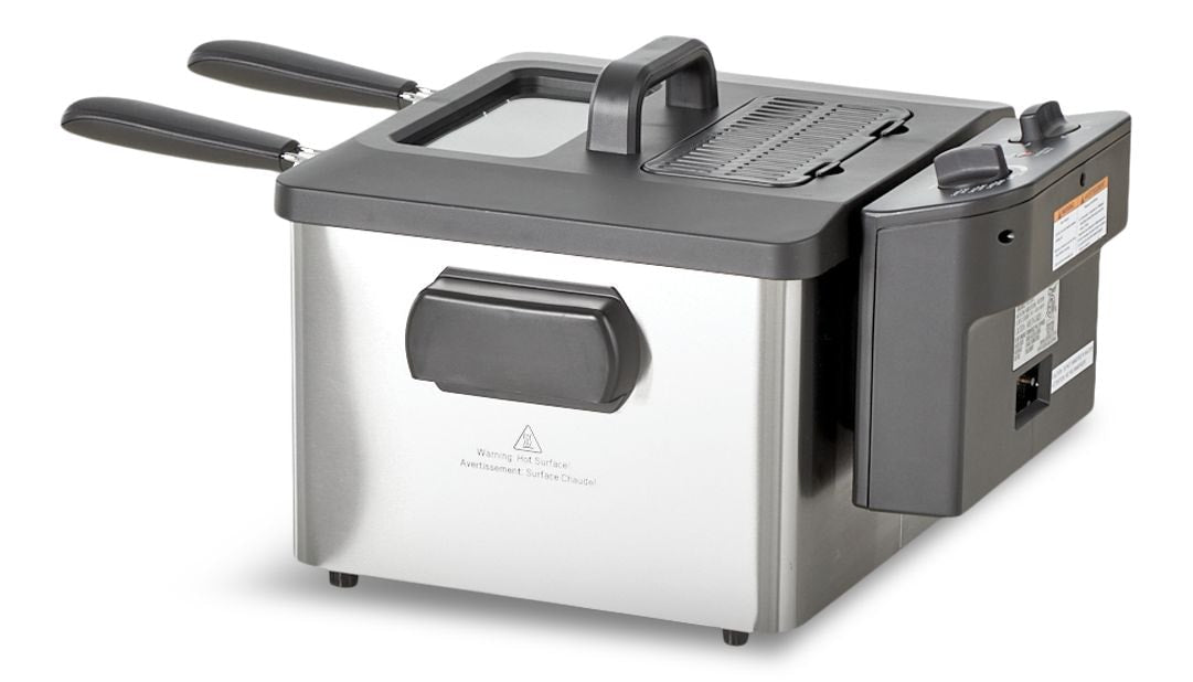 Deep Fryer with 2 Basket Capacity, Stainless Steel, 4.5-L
