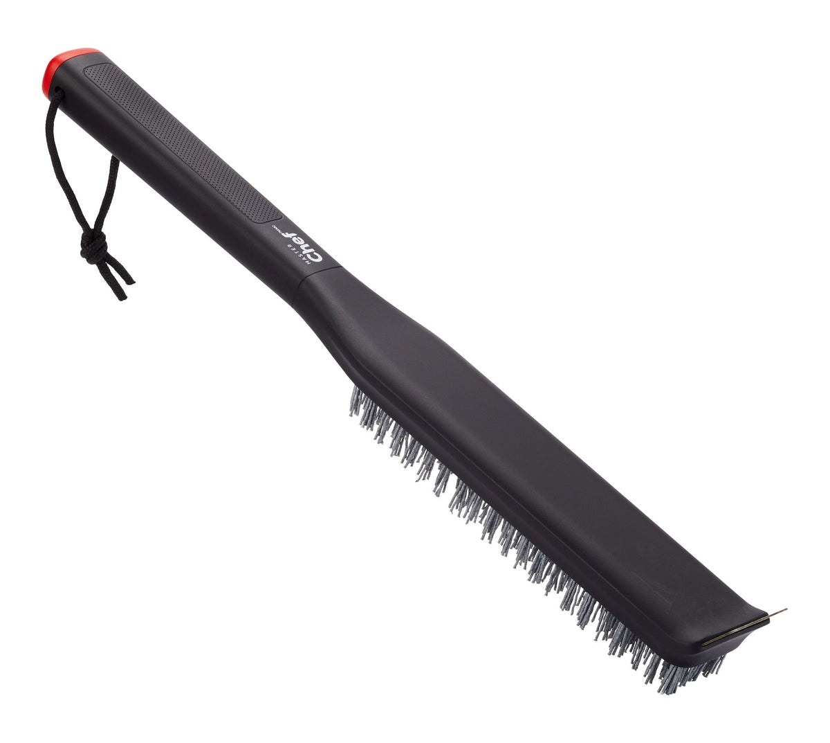 Pizza Stone Cleaning Brush & Scraping Tool with Ergonomic Grip, Black