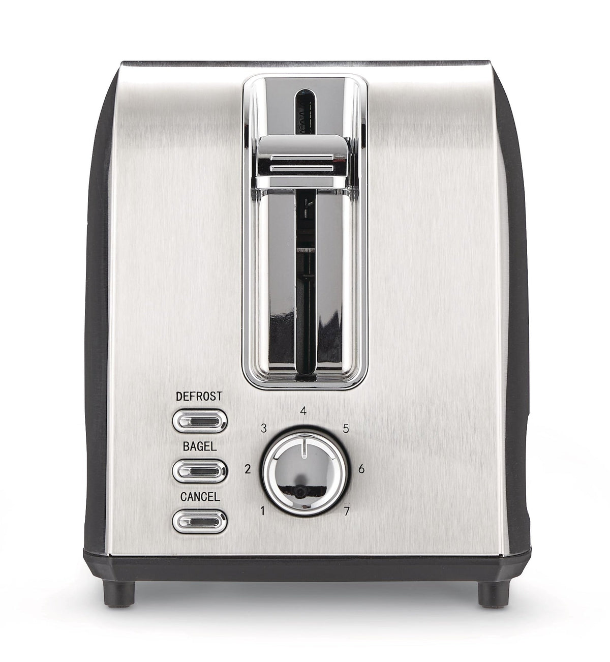 Stainless Steel Toaster with 3 Settings, 2-Slice