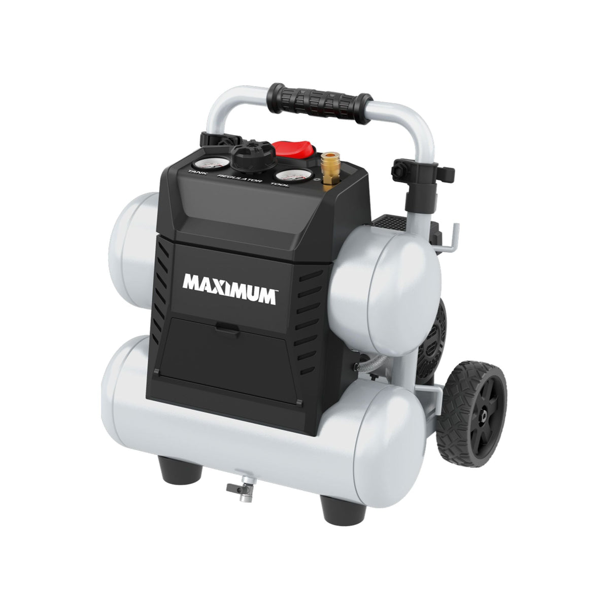 4.5-Gallon Quiet Air Compressor, 150 PSI, 1.3 HP