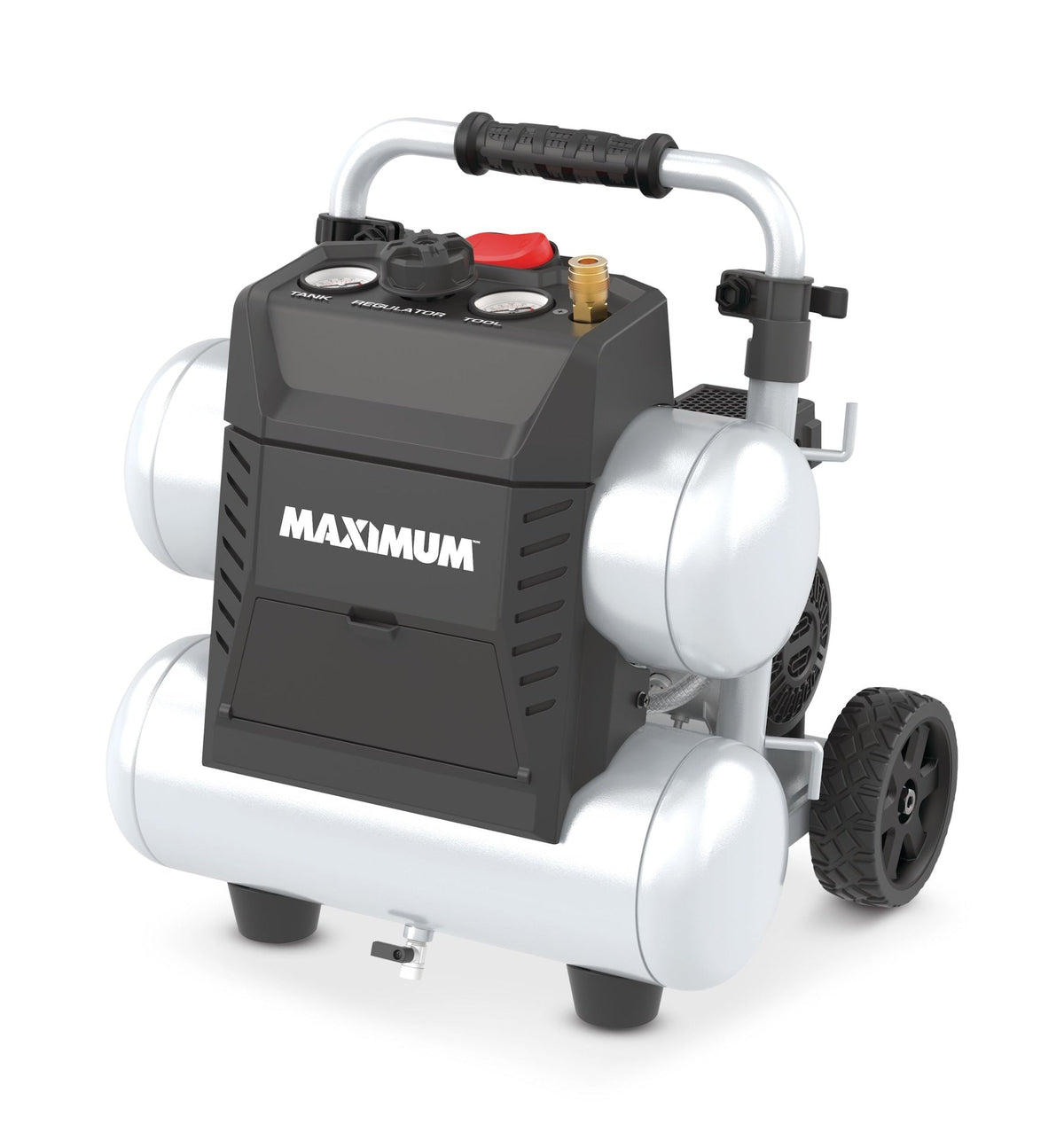4.5-Gallon Quiet Air Compressor, 150 PSI, 1.3 HP