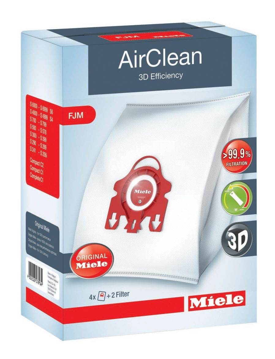 AirClean 3D FJM Dust Bags, 4-pk
