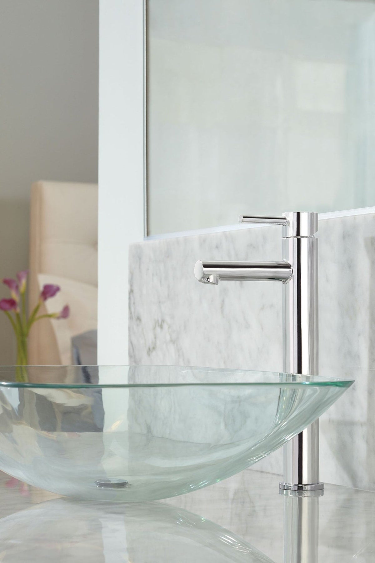 Align Single Handle High Arc Vessel Single Hole Bathroom Sink Faucet, WaterSense Certified, Chrome