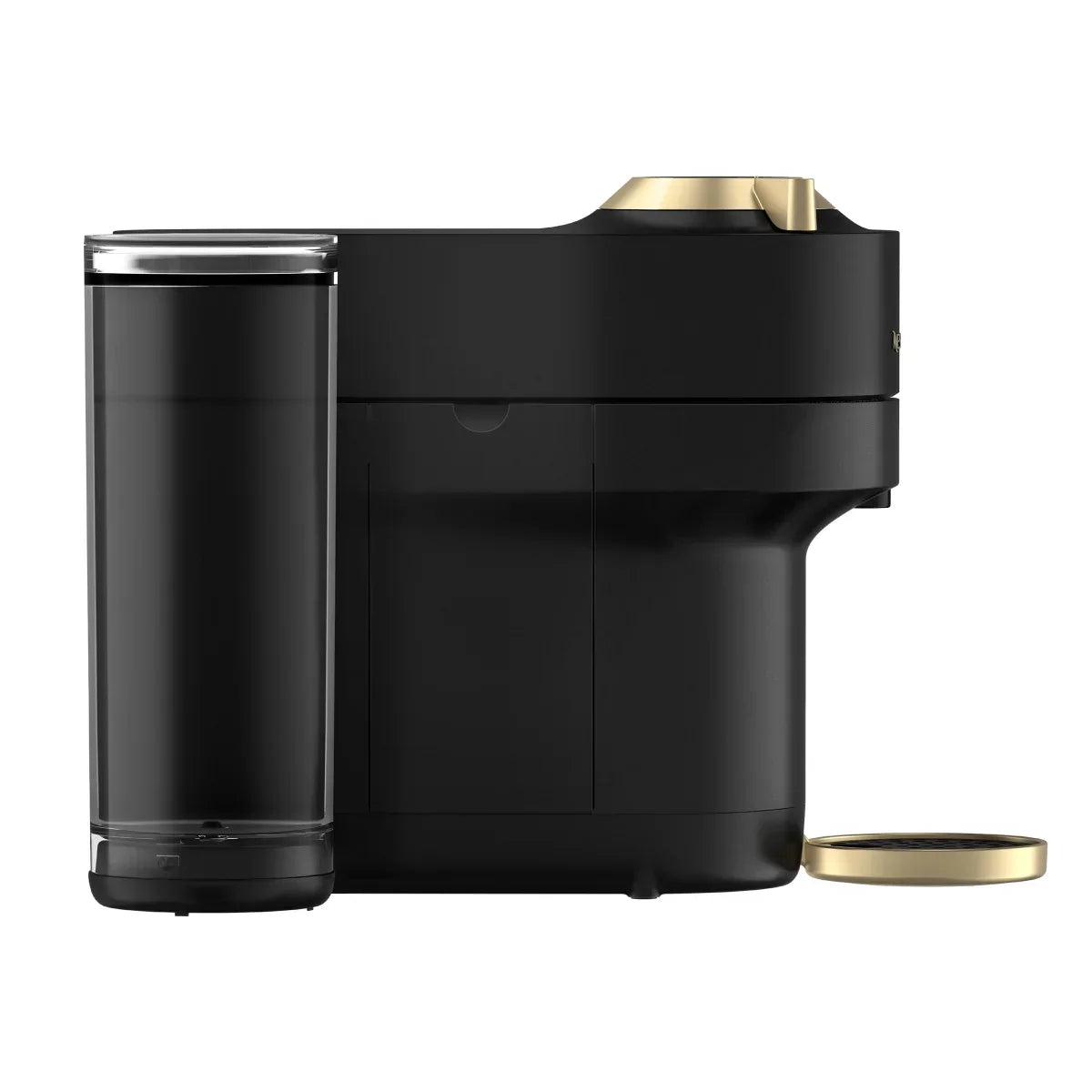 Vertuo Pop+ Deluxe Coffee and Espresso Machine by with Aeroccino with $25 Coffee Credit, Matte Black and Gold