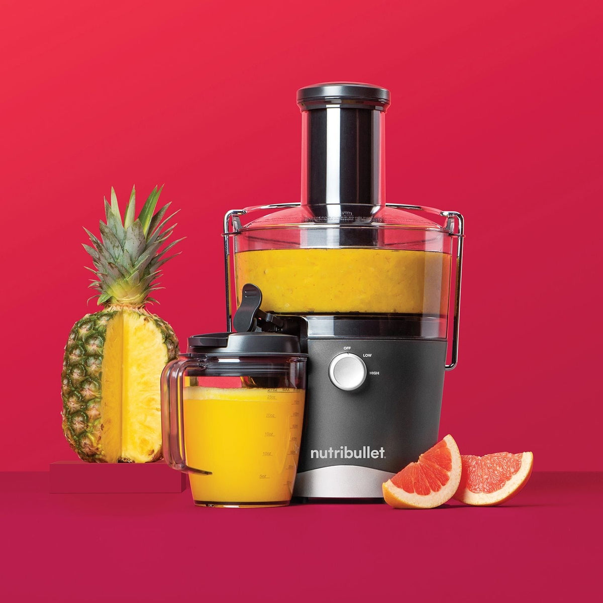 Compact Juicer Grey, 800W, 6 Cups