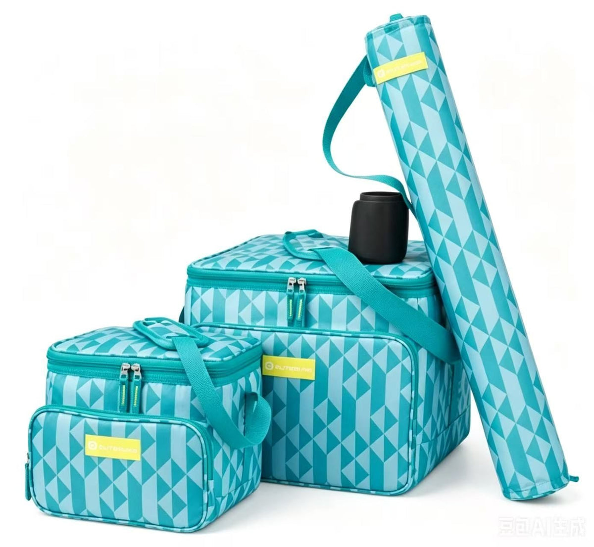 Picnic Soft Cooler Set, Pattern, 3-pk