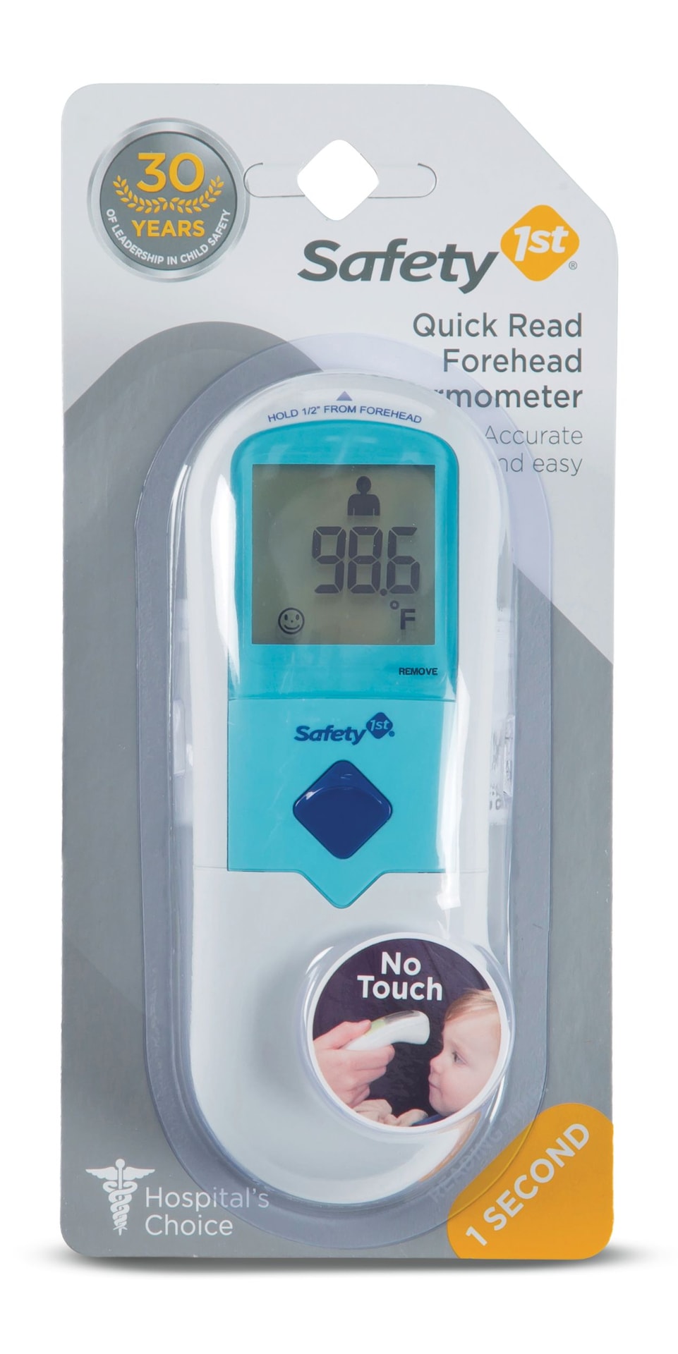 Quick Read Forehead Thermometer, Blue