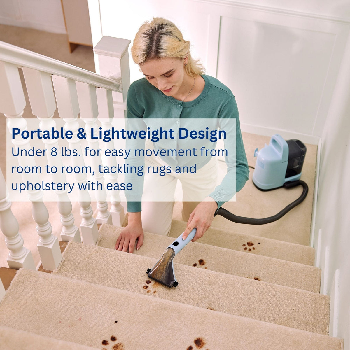 Go Spot Portable Compact Carpet & Upholstery Corded Deep Cleaner