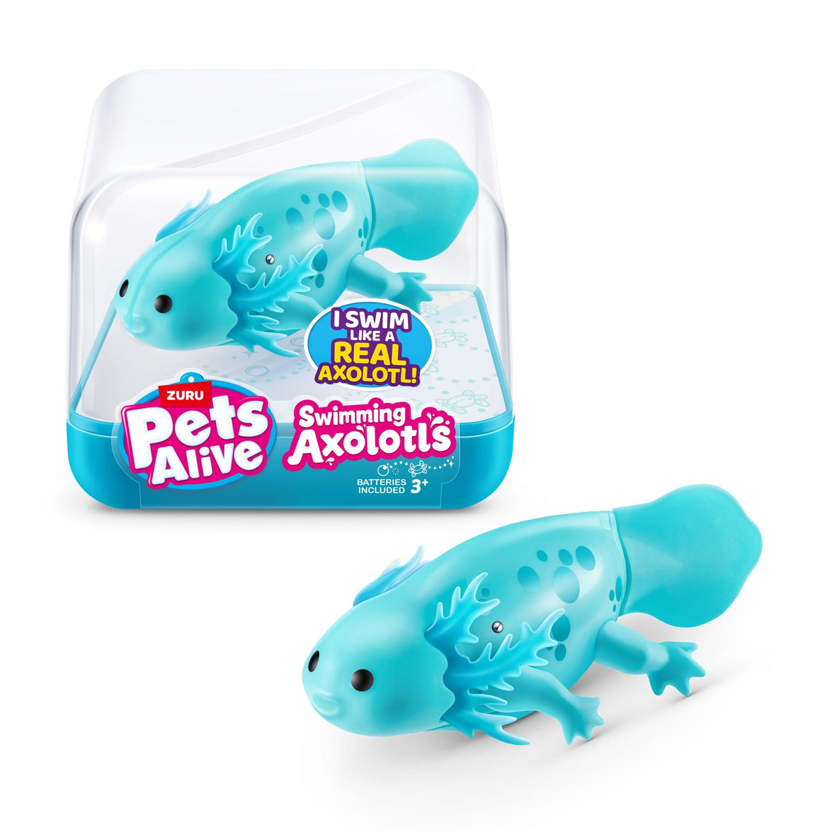Pets Alive Realsitic Swimming Axolotl for Ages 3+