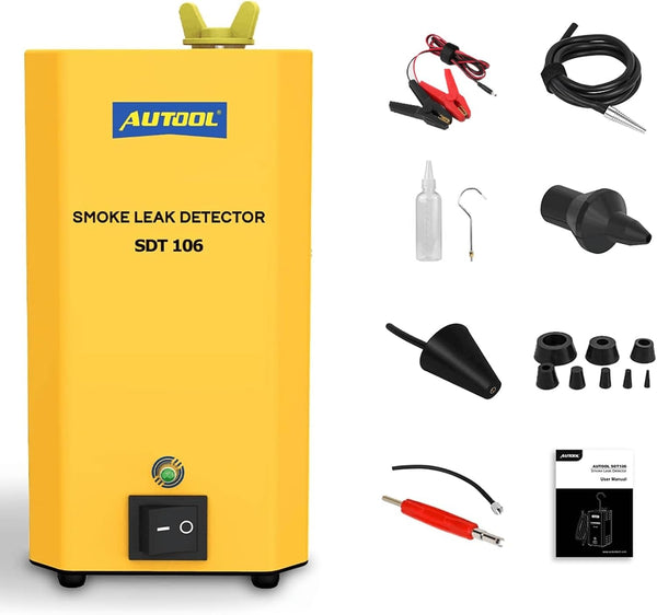 Smoke Machine Automotive Leak Detector,Evap Vacuum Smoke Diagnostic Tester,Pipeline Fuel Leakage Detector Compatible with 12V Vehicles A6175