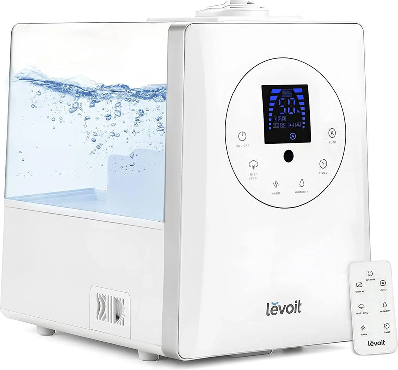 Intelligent evaporative humidifier, suitable for the entire home, with a coverage area of up to 3000 square feet, a capacity of 6 gallons, capable of continuous use for 72 hours, equipped with high-quality filters, featuring a dry mode, equipped with L220