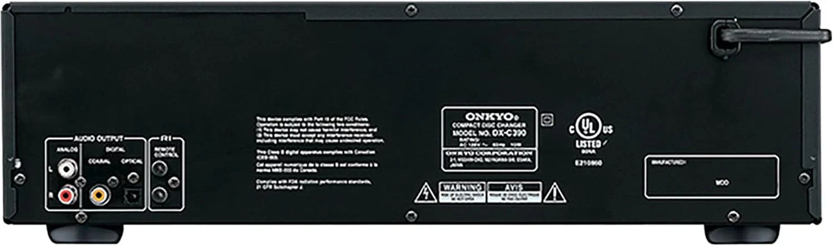Onkyo DXC390 6 Disc CD Changer,Black