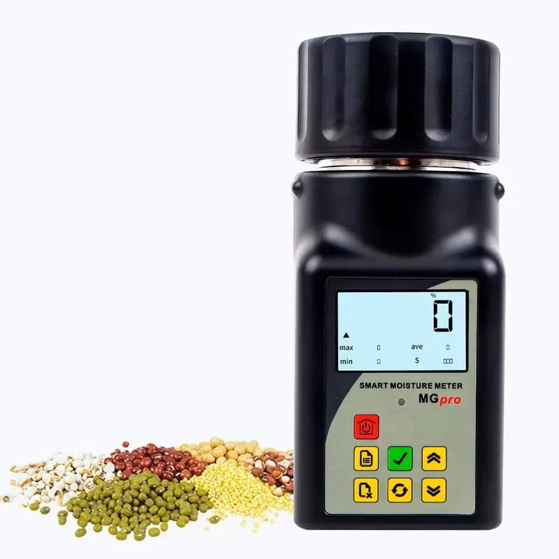 Portable mini grain moisture measuring instrument, suitable for 25 types of grains such as coffee, cocoa, rice, wheat, etc., with 99 sets of data storage function C9261