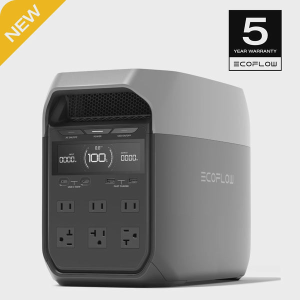 EF EcoFlow DELTA 3 Portable Power Station, Full Charge in 43 Min, 1024Wh LiFePO4 Battery, 1800W AC/100W USB-C Output, Solar Generator(Solar Panel... A9739