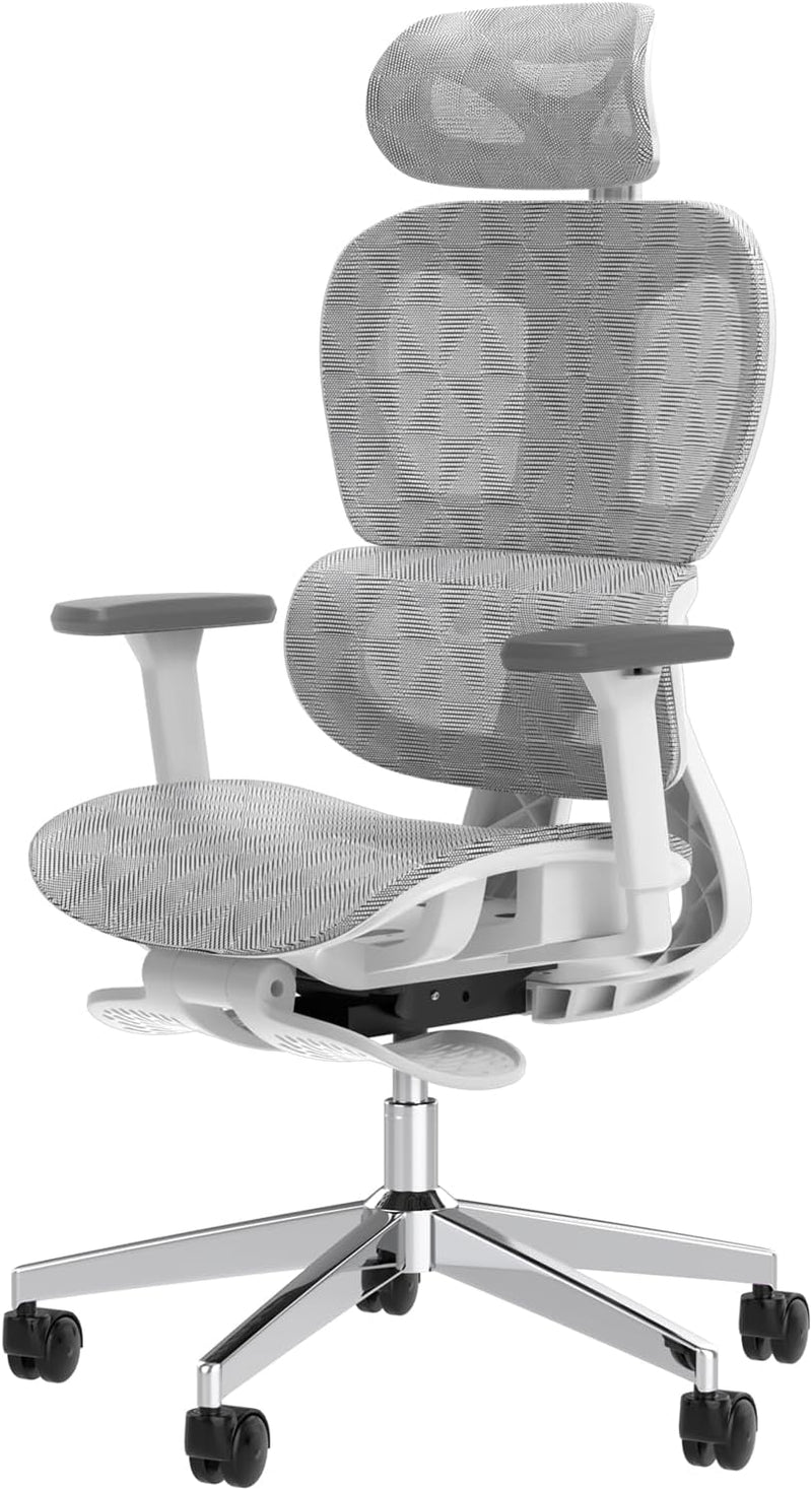 Ergonomic Office Chair – High Back Mesh Desk Chair with 3D Adjustable Armrests, Wheels, for Home and Office (Black) P651