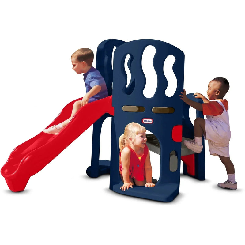 Hide & Slide Climber, Blue & Red - Climbing Toy and Slide for Kids Ages 2 to 6 J5134