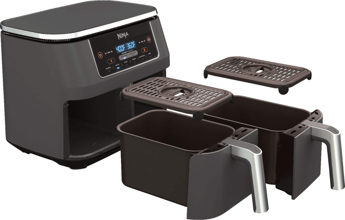 DualZone 6-in-1 8-Qt Air Fryer – Black
