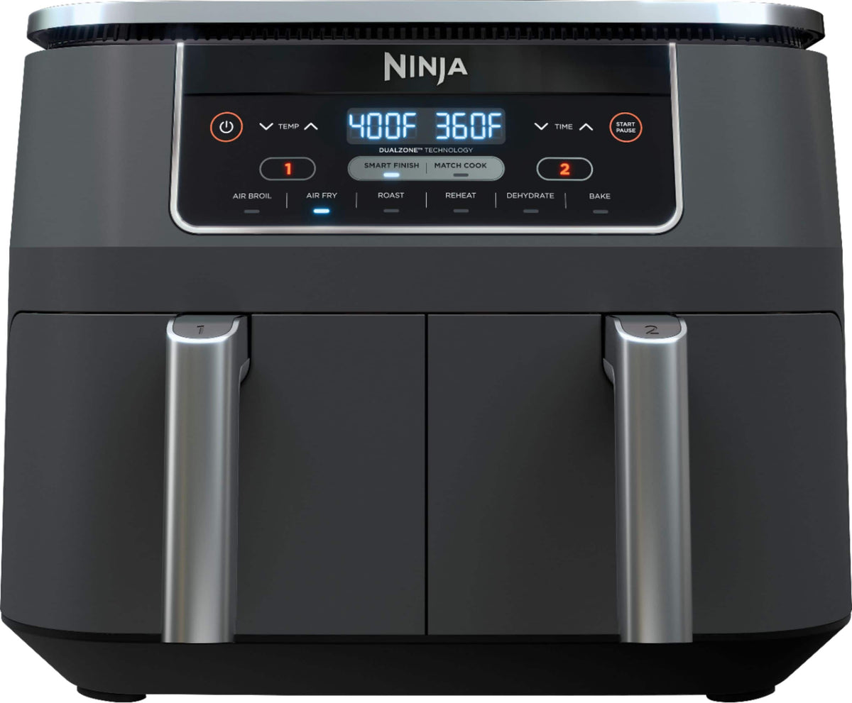 DualZone 6-in-1 8-Qt Air Fryer – Black